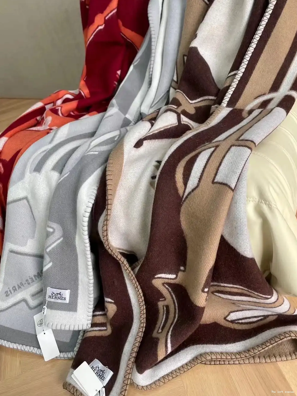 BLANKET HERMES WOOL THROW TATERSALE 0512
